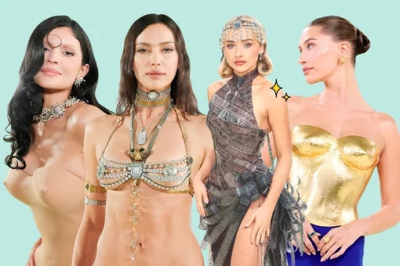 Золотая кожа и прозрачная пленка: самые смелые "голые" образы Met Gala-2026